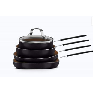 gotham steel mini non stick stackmaster 5 piece cookware set
